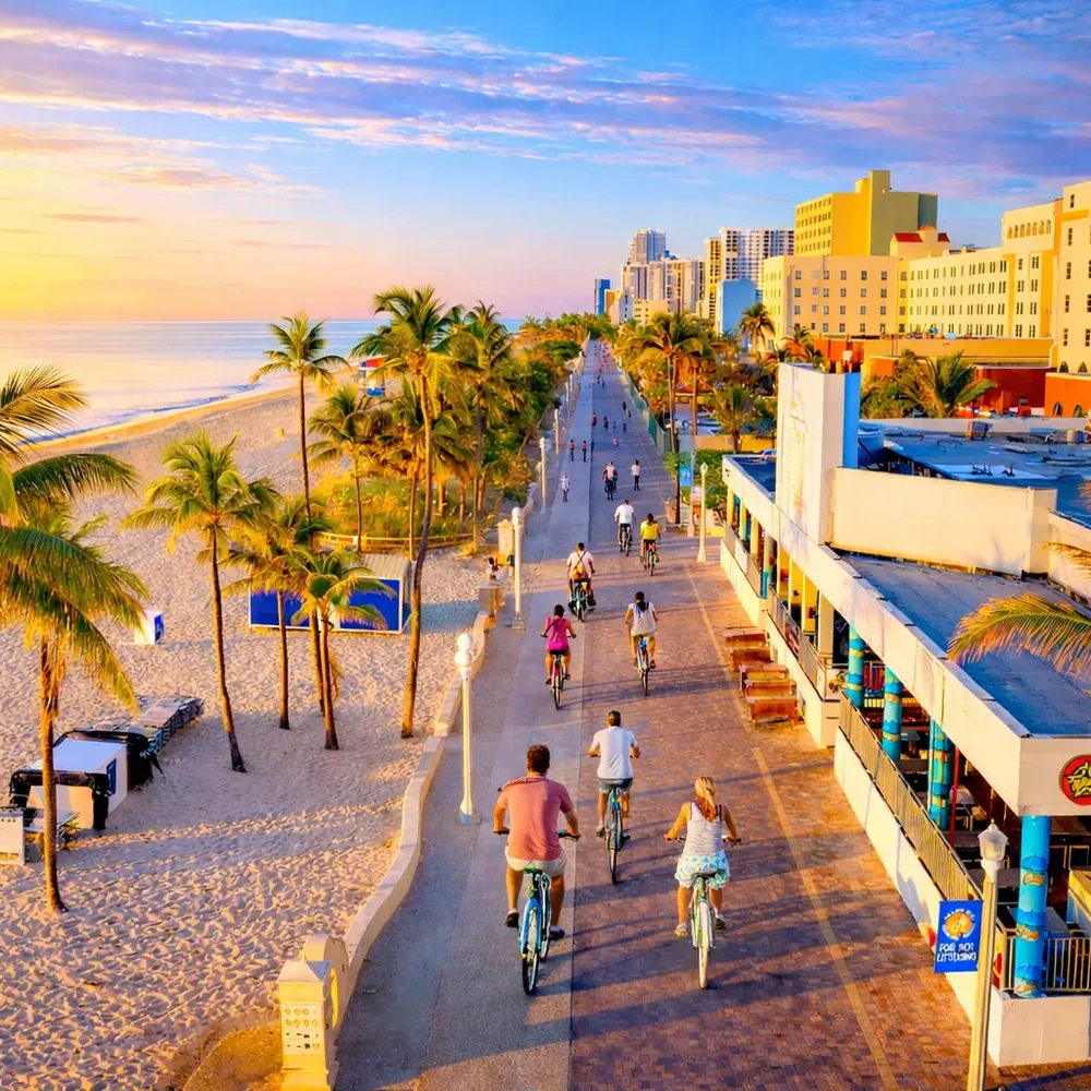 Beach promenade ride